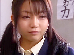 Japanese schoolgirl Chihiro Aoi and tempting a virgin boy