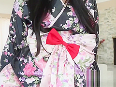 Geisha Marica Hase takes on big black cock!