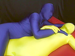 TRANSPARENT YELLOW ZENTAI CUTE GIRL