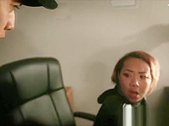 Naughty Ninja Nubile Blows Security Guards Big Cock