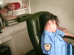 Naughty Ninja Nubile Blows Security Guards Big Cock