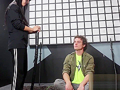 Master Marica Hase teaches ninja Student Robby the way