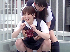 Teenage asians urinate and get watched