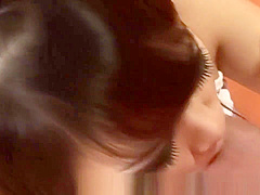 Asian bj babe fingers herself before sucking