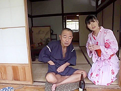 真夏の発情 義父と媚薬と妖艶浴衣嫁の腰使い 彩葉みおり HBAD-491