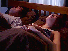 Japanese milf in mmf threeway facialized