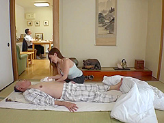 Sexy japanese teen maid in too short miniskirt exposing her big ass on cam!