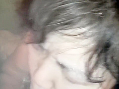 Married wife blowjob in bath