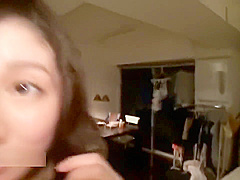 Japanese wife fucks two men while husband is sleeping