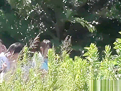 Uniformed Asian Sluts Pee Outdoors