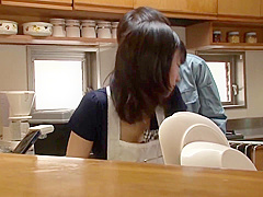 House wife fucked from behind in kitchen - Nana Nanaumi petite milf ass