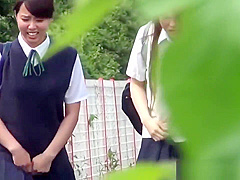 Dirty asian teenager pisses