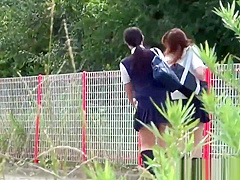 Dirty asian teenager pisses