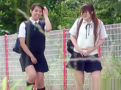 Dirty asian teenager pisses
