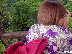 Japanese Woman In A Kimono