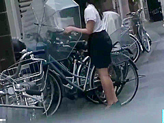 B4I0304-Sensitive wife moans after being attacked in the bicycle parking lot of an apartment building