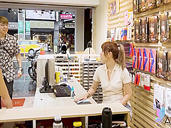 Cute Shop Worker Gets Caught Masturbating At Work