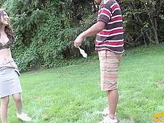 Emiri Sena In Naughty Japanese Babe Blows And Rides A Guy With Hairy Cock After Playing Golf