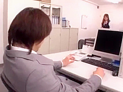 03977 female employee x horny