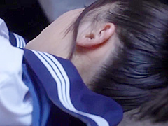 04288 Beautiful girl faints in agony