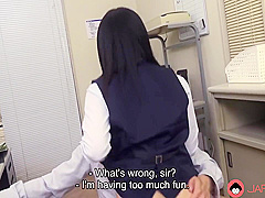 Japanese Brunette Office Lady Hasumi And Colleague Have A Hard Sex In Office Uncensored