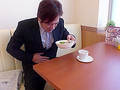 Uncensored Creampie Fuck For Japanese Waitress By Client At Restaurant