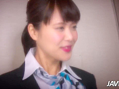 Haruka Miura In Flight Attendant Fucks On A Plane
