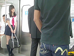 Japanese Student 18+ Squirts At The Subway While More Men Play With Her Bush