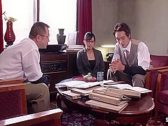 Japanese Teen 18+ Secretary With Glasses Seduce To Suck Fat Cock Of Old Ugly Guy In Uncensored