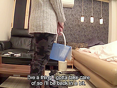 Soft And Pale Japanese Maid Strips Naked And Had Sex With Client