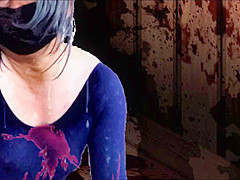 レオタードの涙・・・。01　監禁された美しき青い妖精。