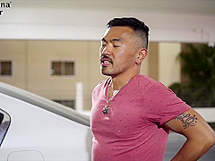 Sky Blue, Alvin Tan And Chinese Guy - Riding Asian Guy At Vegas Amwf