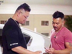 Sky Blue, Alvin Tan And Chinese Guy - Riding Asian Guy At Vegas Amwf