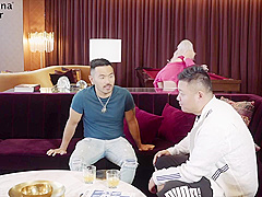 Sky Blue, Alvin Tan And Chinese Guy - Riding Asian Guy At Vegas Amwf