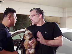 Sky Blue, Alvin Tan And Chinese Guy - Riding Asian Guy At Vegas Amwf