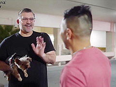 Sky Blue, Alvin Tan And Chinese Guy - Riding Asian Guy At Vegas Amwf