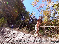 Maki Hojo, Vaginal Toys And Hojo Maki - Japanese Brunette, Is Naked And Masturbating Outdoo