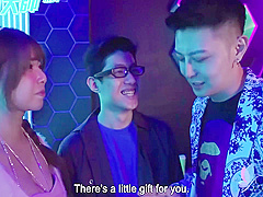 Nerdy Guy Wins Pick-up Game Show And Fucks Cute Brunette Ranako