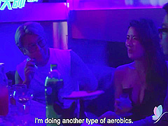 Nerdy Guy Wins Pick-up Game Show And Fucks Cute Brunette Ranako