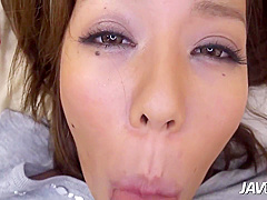 Couldnt Wait To Ride His Stiff Cock With Sara Saijo