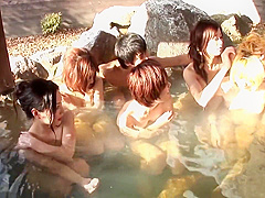 Japanese Fuck Party In The Outdoor Hot Spring