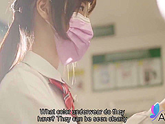 Yuli Gets Fucked By An Invisible Man On The Train