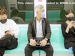 Yuli Gets Fucked By An Invisible Man On The Train