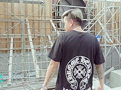 Fucking At A Construction Site-gangbanged By The Workers