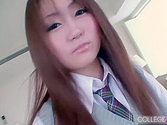 Mona Yuukis Cunt Gets Pounded Raw In Uniform!