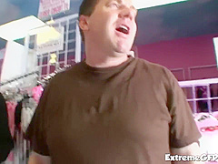 Asian Look Cock Slut Fucked Hard In Sex Shop