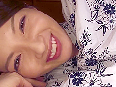 Japaneses : Beautiful Japanese Hitomi Hyama Enjoys Her Hairy Pussy Cumshot - Hitomi Hayama