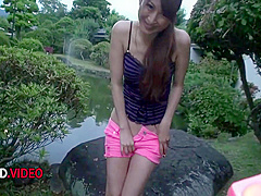 Reira Aisakis Amateur Outdoor Naughty Play With Toys On Her Young Asian Pussy
