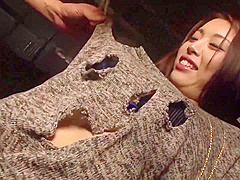 Charming Asian Slut Takes Dick Through Her Ripped Pants - Ayaka Minamino