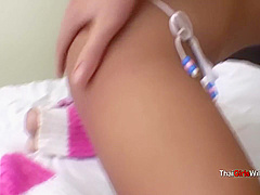 Cute Young Thai Is Introduced To Hard White Cock